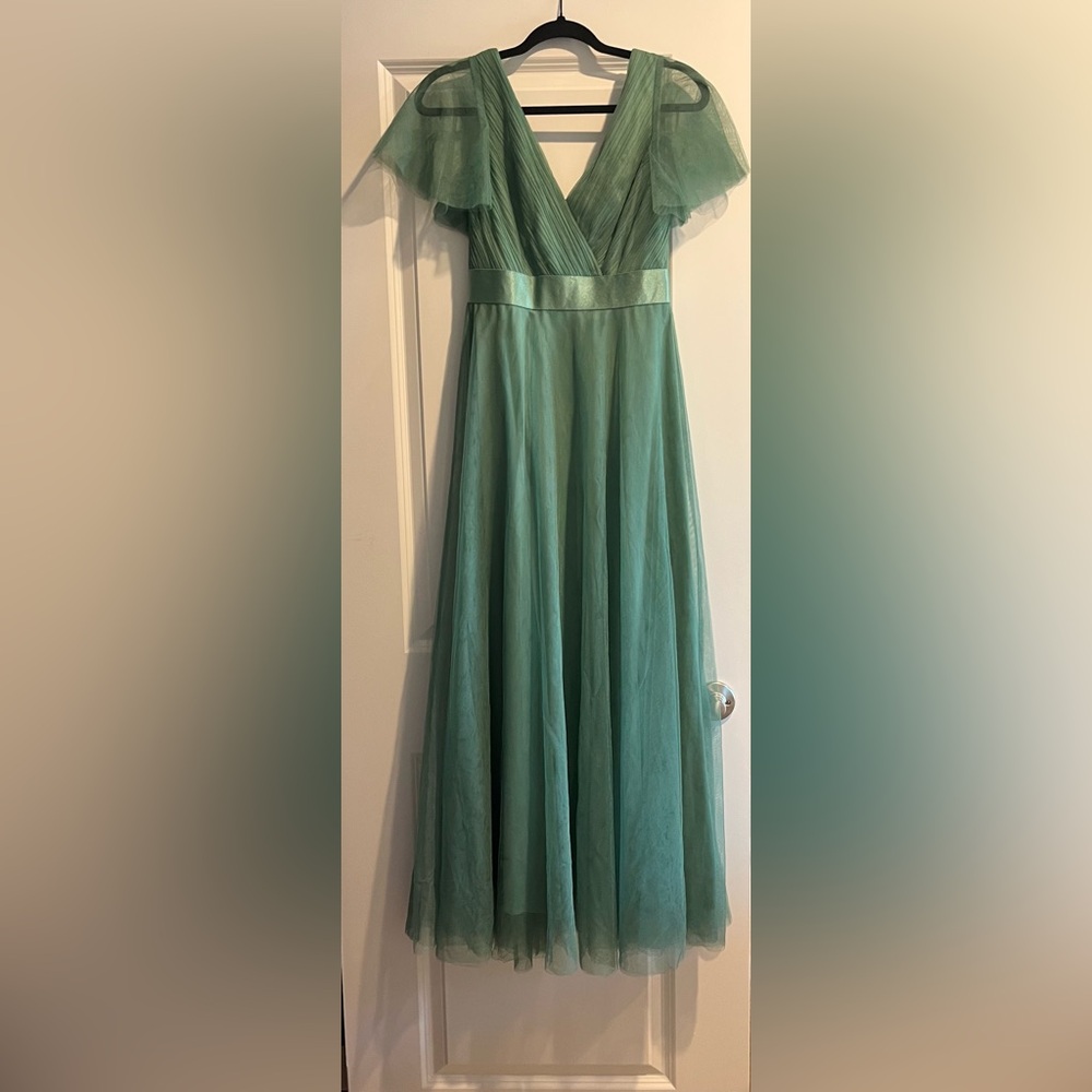 Ever Pretty Teal Maxi Skirt